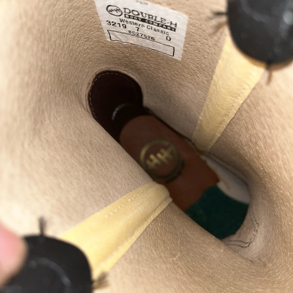 Double H Mens Boots Sz 7 Leather Work Western Boots 3219 - Picture 11 of 11